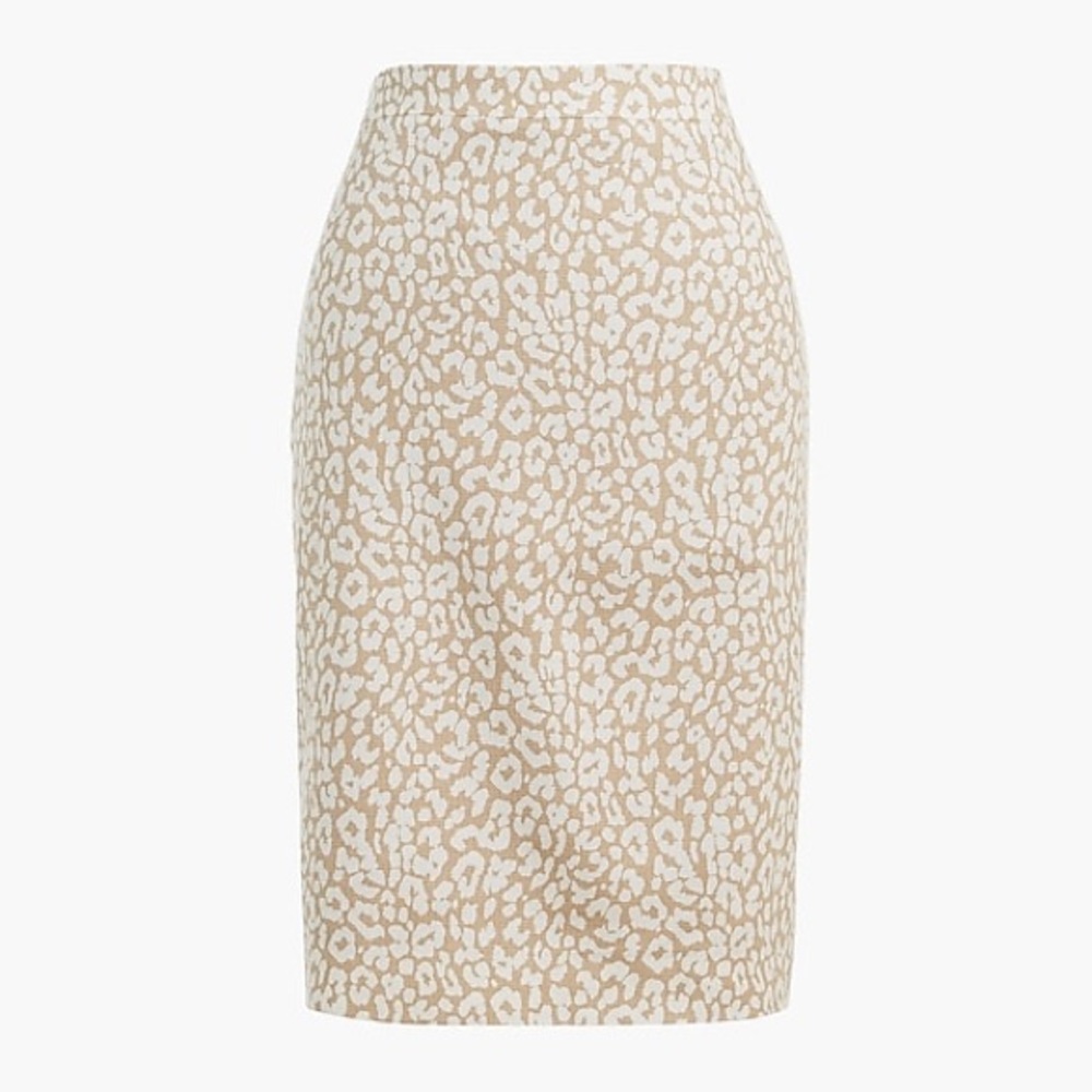 Leopard Print Highwaisted JCrew Pencil Skirt